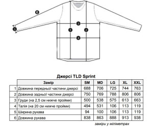 Джерси TLD Sprint Jersey [DROP IN DARK SLATE BLUE]